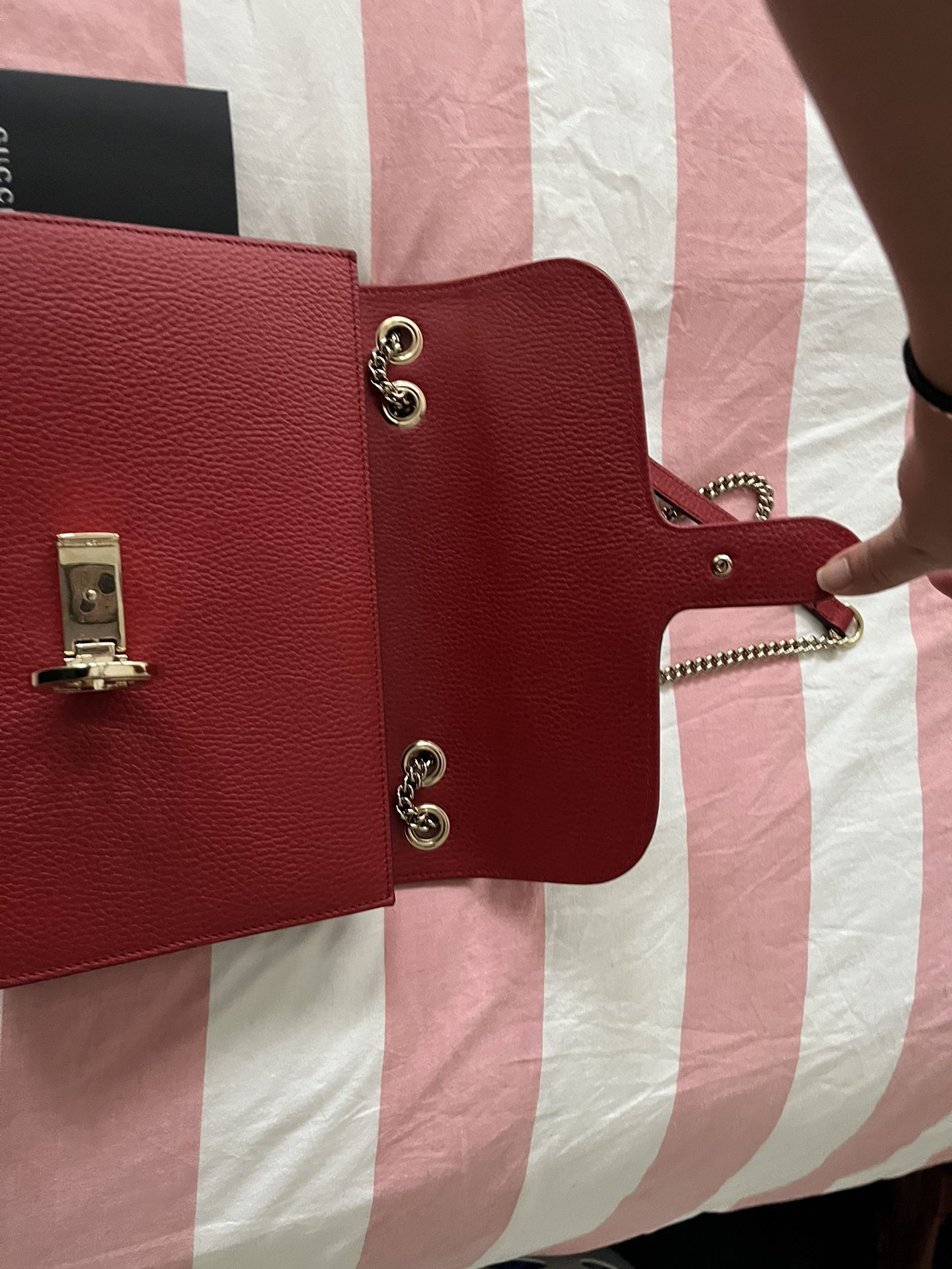 Brand New Never Used Gucci Red Leather Bag