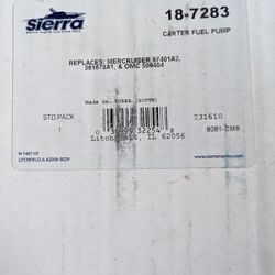 ⚓ NEW Sierra Marine Fuel Pump + Filter – Mercruiser/OMC 