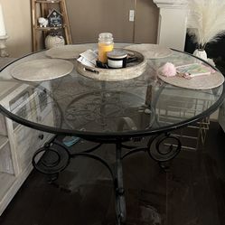 Glass Table And Chairs 