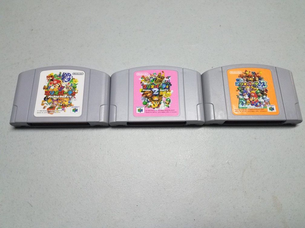 Nintendo 64 n64 Mario party 2 3 japan