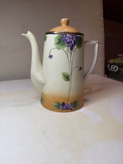 Vintage NIPPON Handpainted Violet Tea Pot