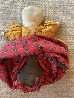 American Folk Doll Topsy Turvey Cloth Stuffed Rag