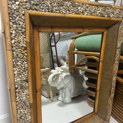 Rattan Mirror