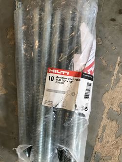 8- Hilti Anchor Rods 7/8”x13”