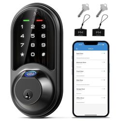 🔐 Veise RZ07 Fingerprint Smart Lock – 7-in-1 Smart Deadbolt