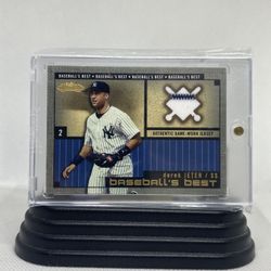 Derek Jeter 2002 Fleer “Baseball’s Best Patch” Card#010/100