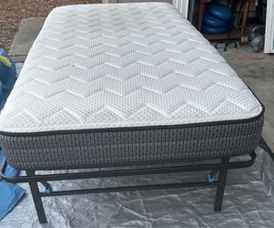 Twin XL mattress , with foldable frame