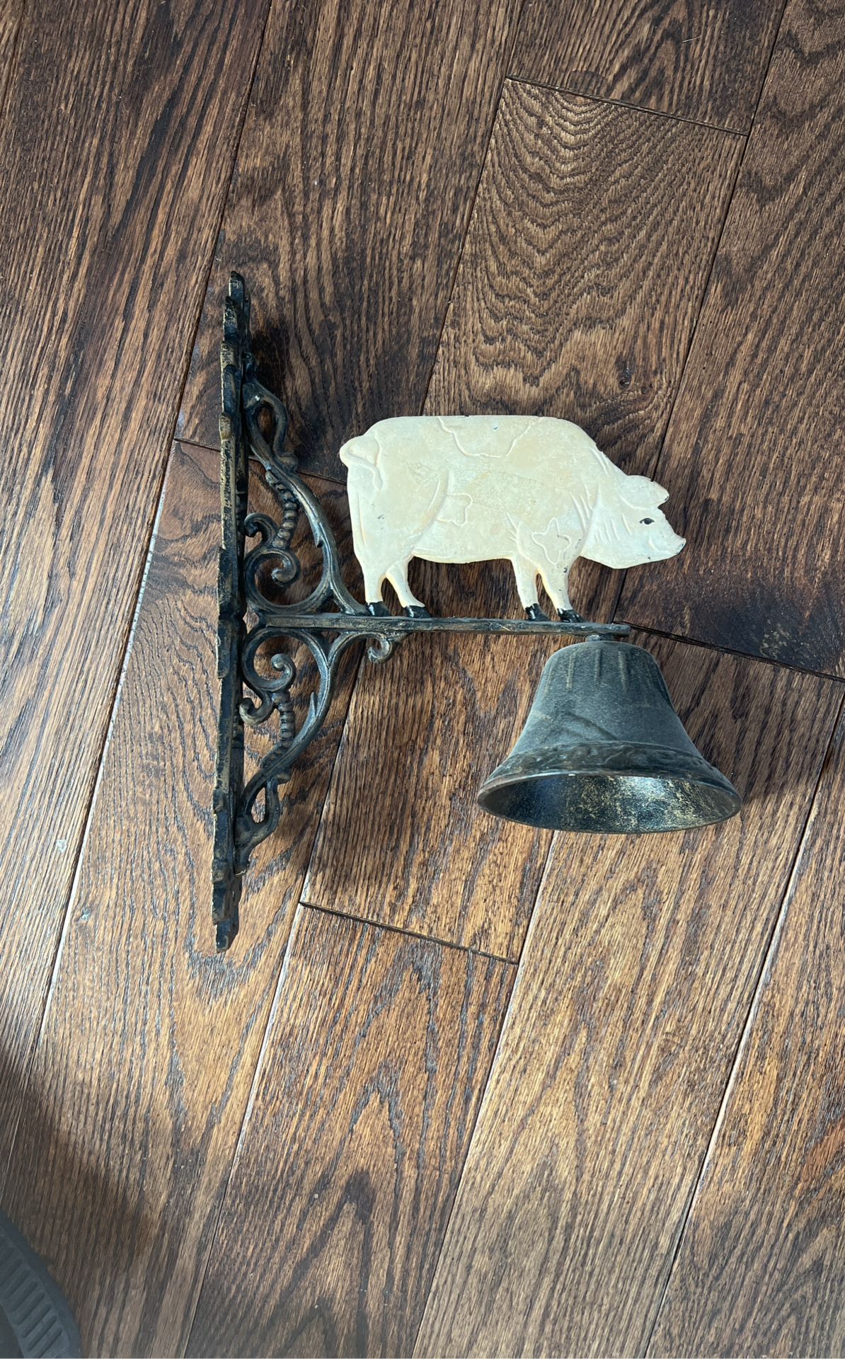 Cast Iron Pig With Bell