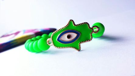 Handmade hamsa bracelet