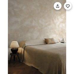 Beige Limewash Wallpaper