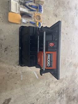 Rigid Tile saw and tile tools