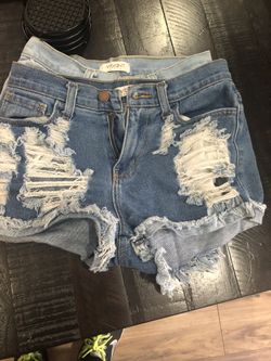Denim shorts
