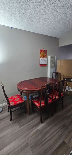 Chinese style table with 4 chairs
