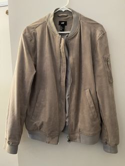 H&M Suede Bomber Jacket
