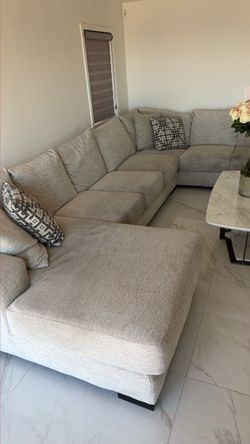 L shape comfortable couch