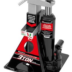 Hydraulic jack with stand