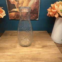 Vintage Weaver Quality Blue Ribbon Milk Bottle 