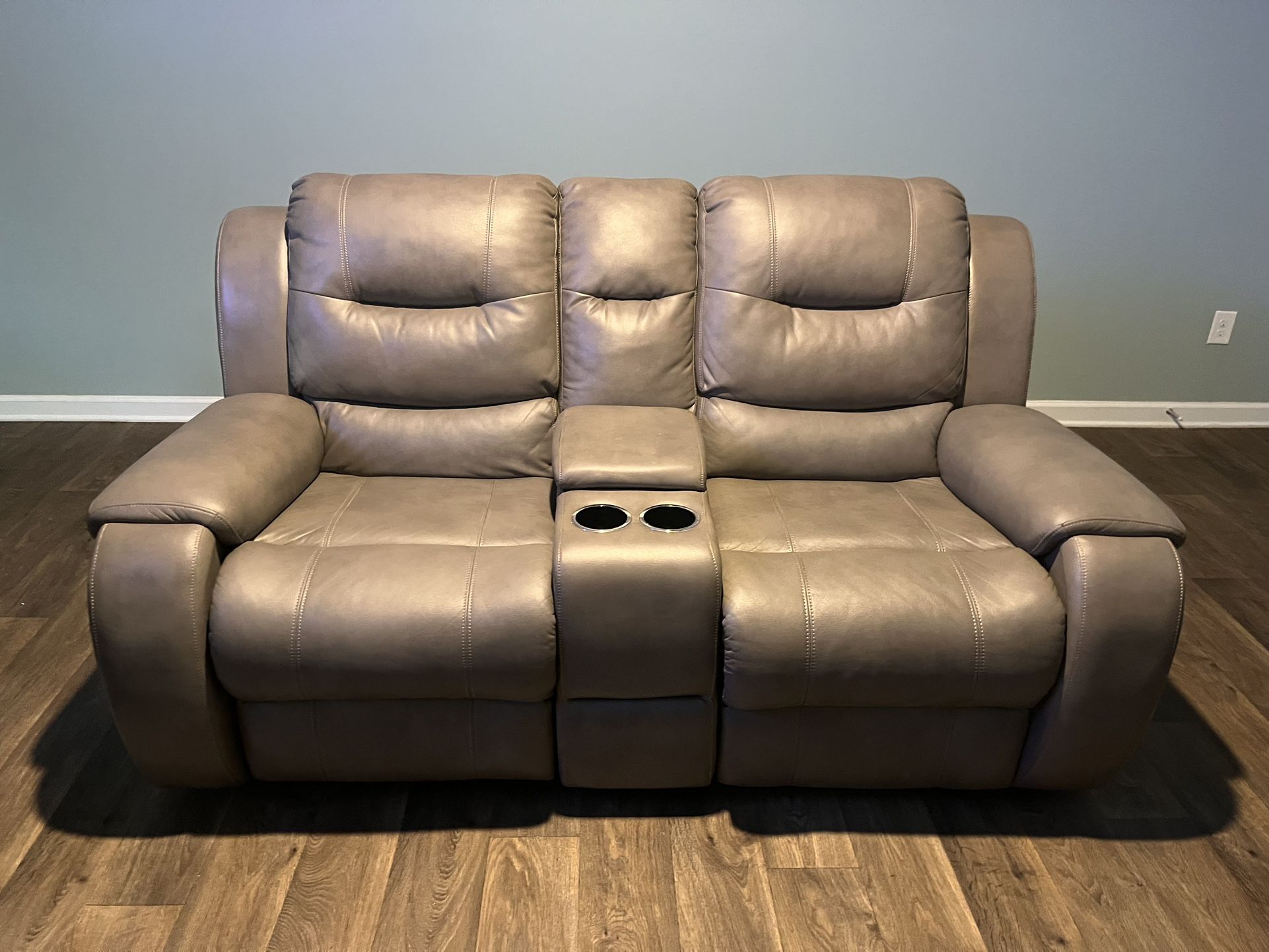 Genuine Leather Sofa And Loveseat 