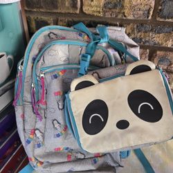 HomeBackpacksYouth17″ Panda Kids’ Backpack Gray – Cat & Jack™