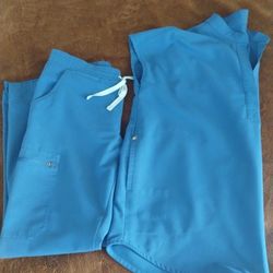 Blue Xs Scrubs