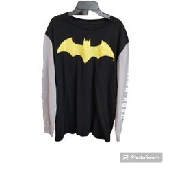 DC Comics The Dark Knight Batman  Long Sleeve Shirt  (Fading on Size Tag)