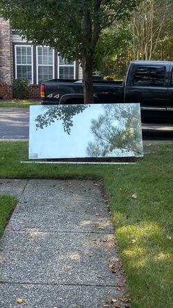Large bathroom mirror