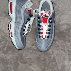 Nike Air Max Gray Navy Crimson(no Box Cash Or Cashapp)