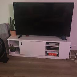White Tv Stand/ Media Console 