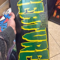 Creature 9.3” Spray Logo Shaped Skate Deck 