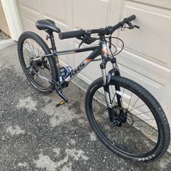 Black, Grey & Orange Mountain Bike - Great Condition 