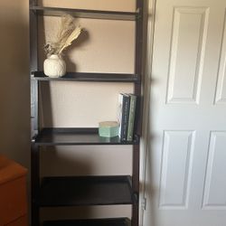 5 Shelf Book Case/ Leaning Bookcase