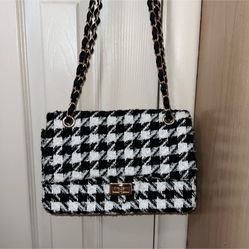 Houndstooth Purse