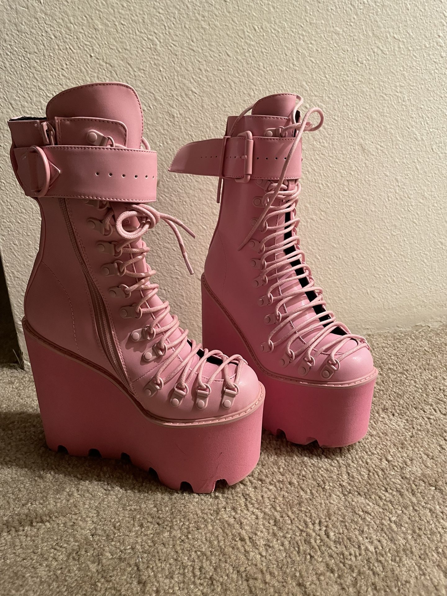 Barbie Pink gogo Boots Size 6