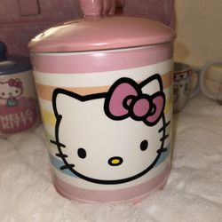 Hello Kitty Jar With Lid