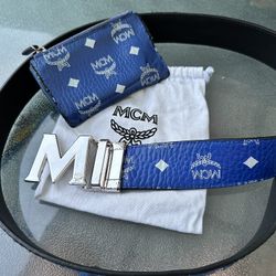 Designer MCM BELT & Pouch FOR SALE