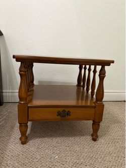 Wooden side table