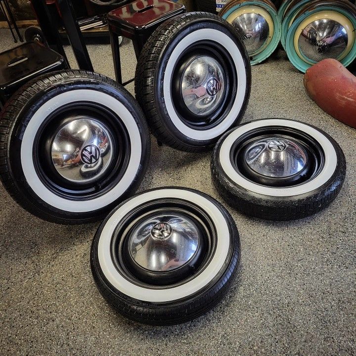 1956 to 1966 VW Bug Smoothie Wheels and Tires 1960 Volkswagen 1962 Rims ...