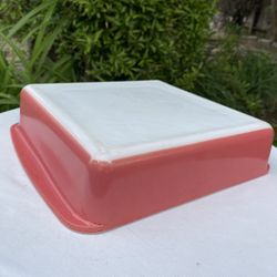 Vintage Pyrex Square Flamingo 222 Baking Dish, Casserole Dish