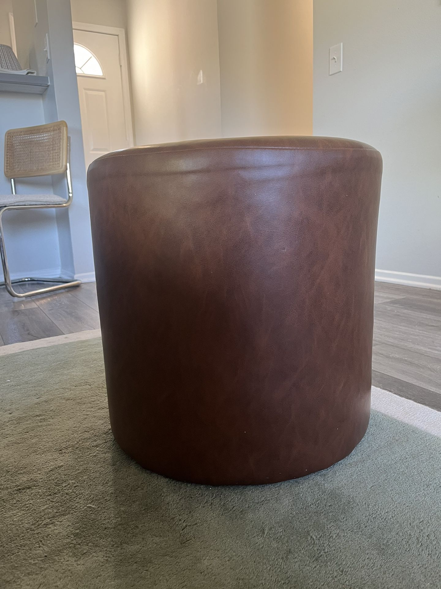 Threshold Bodrum Faux Leather Ottoman