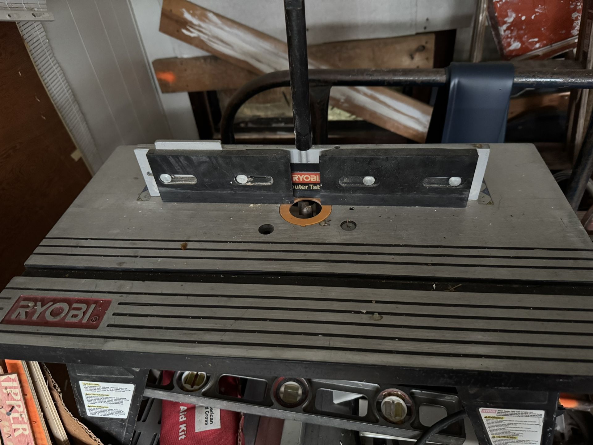 A Router Table With Hand Router/ And  Router 