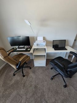 Dual Office Desk/ 2 Person Work Station