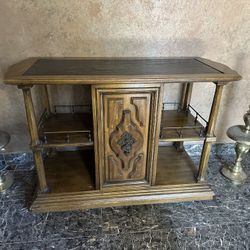 Slate Top Server 46”W x 20”D x 31”H Solid Walnut