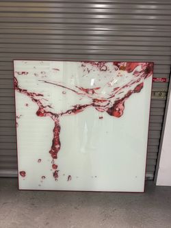 Art frame / red and white