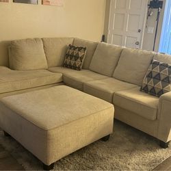 Sectional with ottoman