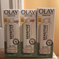 Olay Brand New Sensitive Skin Mineral Oil Moisturizers 50 Ml Ex 4/25 $8 Each Or 2 For $12