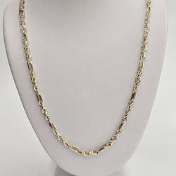 10kt Real Gold Milano Chain 3mm 18 Inches