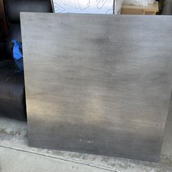 Gray Wood Table - Counter Height