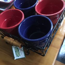 New Wire Basket With 4 Bowls Set. For Mom? 