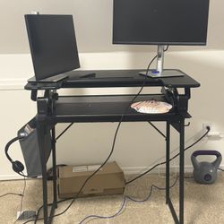 Desk With Stand Up Desk 