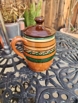 Indigenous Terracotta Jug With Lid